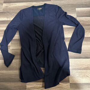 Crosby Navy Open-Front Cardigan M